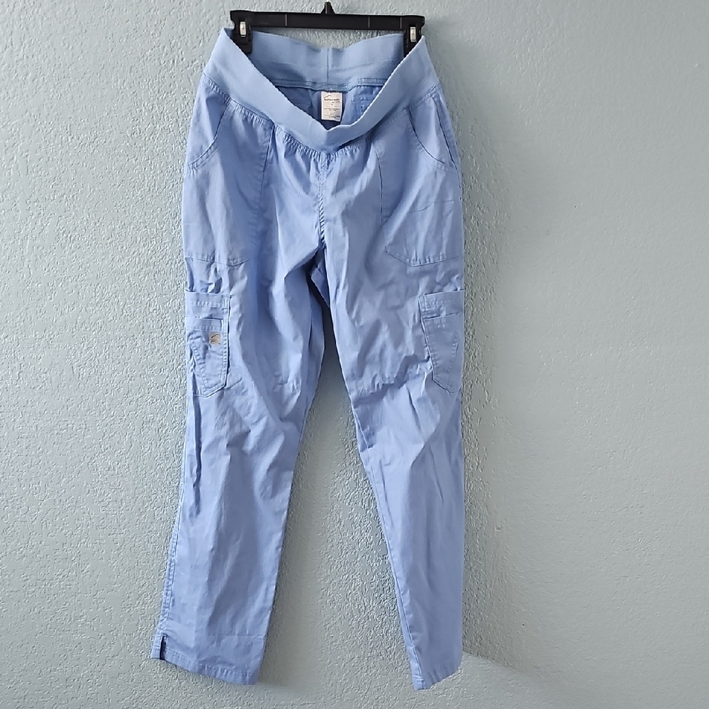 Butter-Soft Stretch Ceil Blue Scrub Pants
